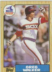 1987 Topps Baseball Cards      397     Greg Walker